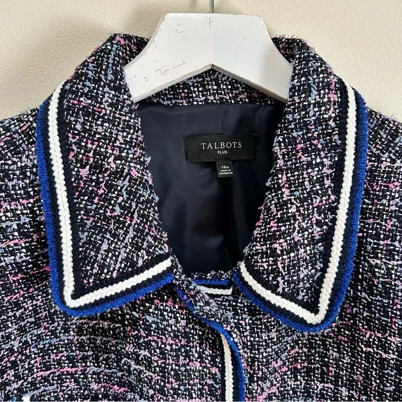 Talbots ~ Breeze Tweed Lined Jacket size 18W - Picture 4 of 14